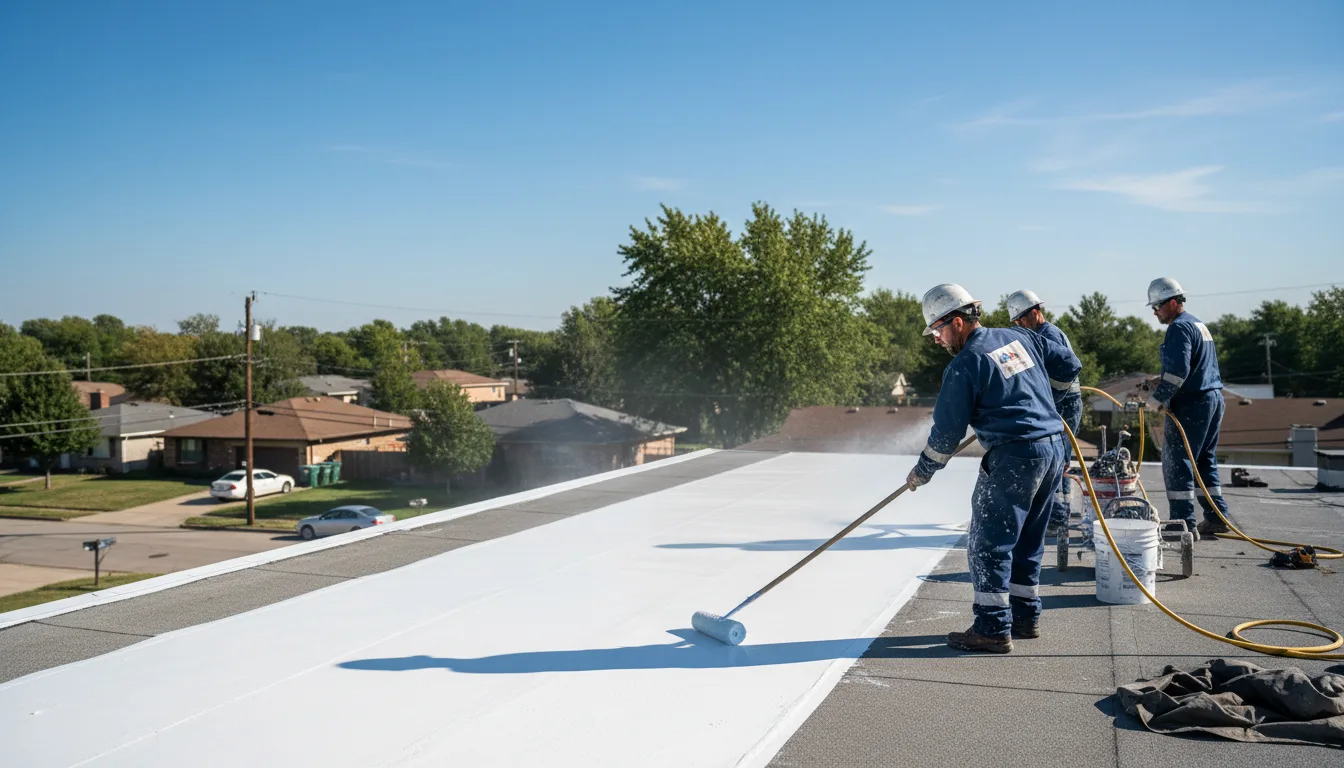 Commercial roof coating in Greenfield, OK near me